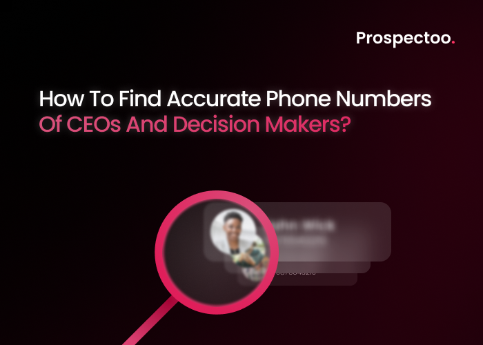 How To Find Accurate Phone Numbers Of CEOs And Decision Makers?